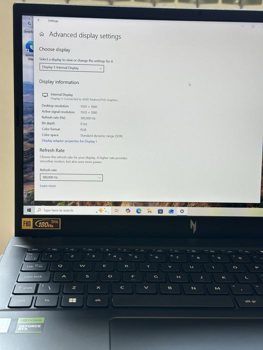 Laptop Gaming Acer Nitro V 15 | Ryzen 7 7735HS | RTX 4060 8GB | 16GB RAM DDR5 | Display 180Hz | Impecabil