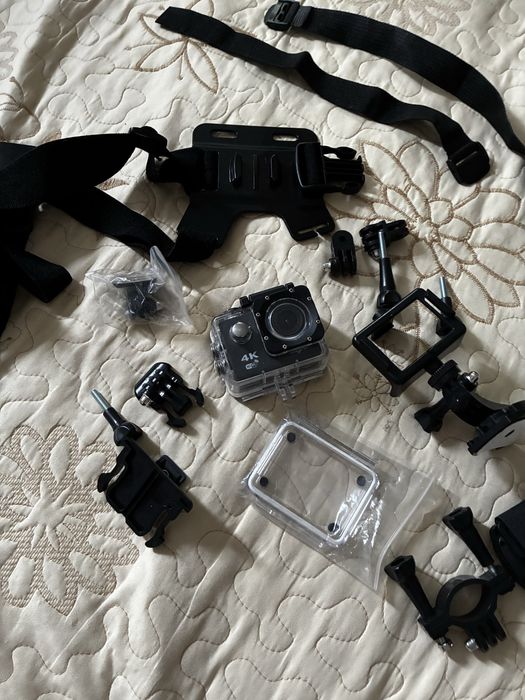 Camera myria 4k sport cu ham suport parbriz si alte accesorii