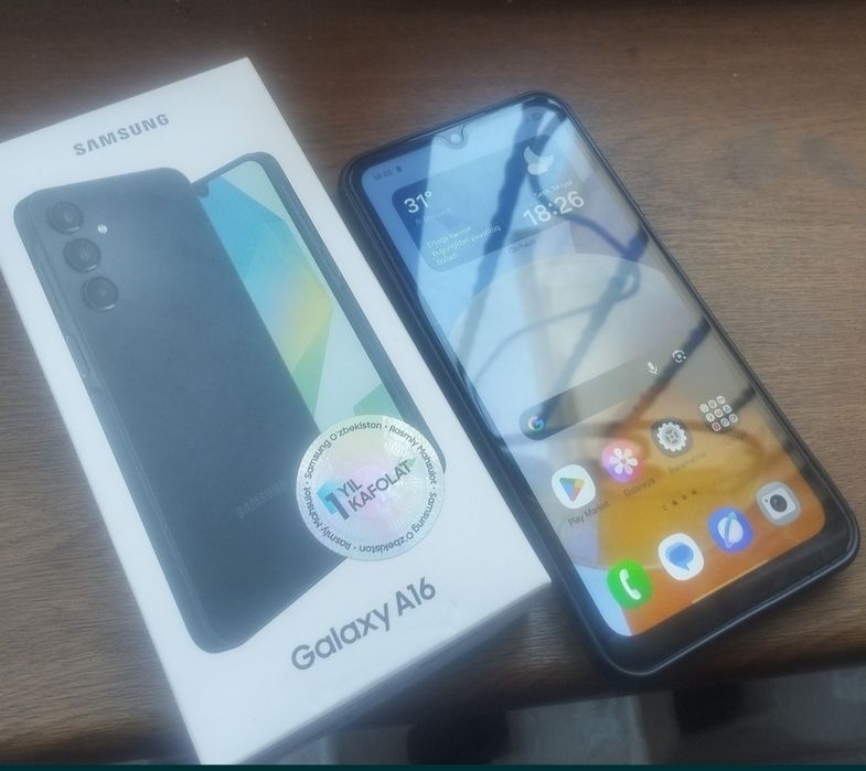 Samsung A 16 yaxshi holatda.