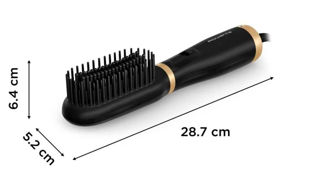 Perie de uscat si indreptat parul cu aer cald 2 in 1 Rowenta UB5920F0