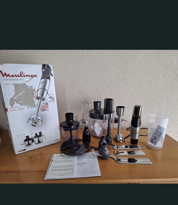 Moulinex Infinyforce Pro 1200W Блендер,пасатор,чопър,бъркалка 5в1.