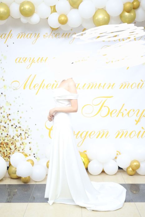 Вечерное белое платье