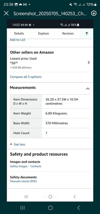 Lavoar dreptunghiular din ceramică Ibergrif M41101, alb, pentru baie ș