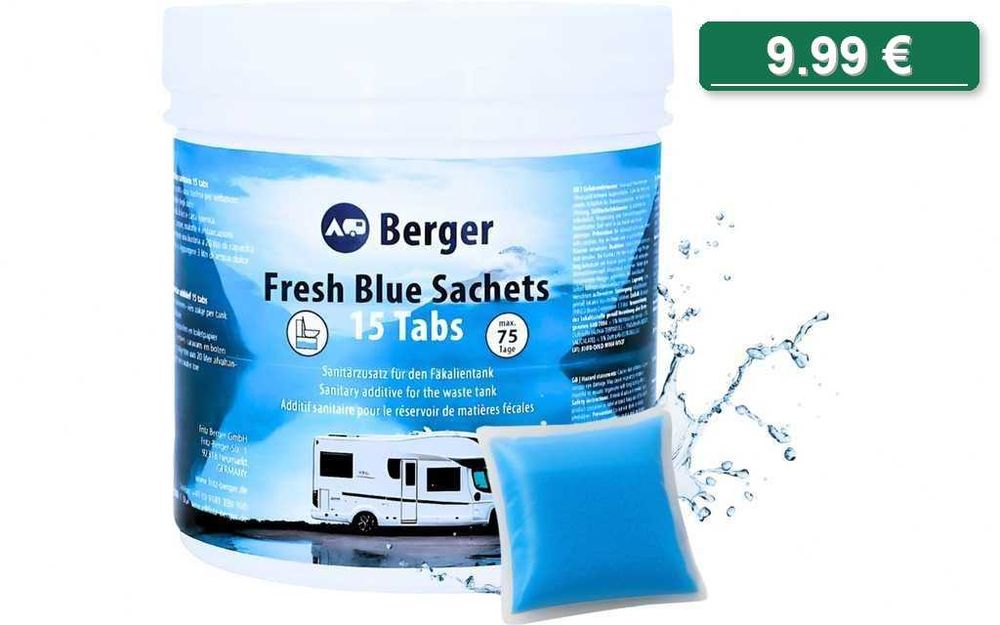 Сашета за химически къмпинг тоалетни - Thetford Aqua Kem Blue, Camp4 All Chem, Berger