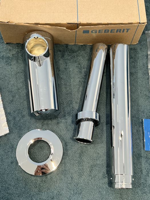 Sifon pentru lavoar Geberit 40 mm cromat, nou