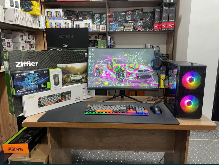 GAMING KOMPYUTER. To'liq To'plam kompyuter. 1 ta monitor qoshib berila