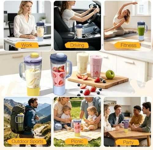 Нова 26oz Резервна Блендер Чаша за Ninja BlendBOSS DB301 DB351 с Капак блендер Нинджа