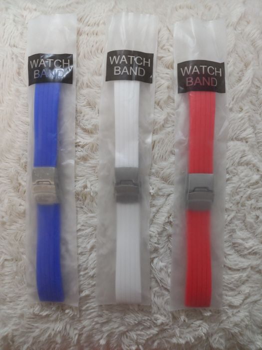 Силиконови верижки за часовник 20мм