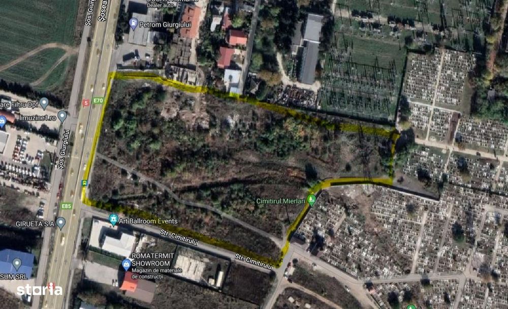 Proprietar vând teren de 23.200 mp în Jilava/Mierlari/ Giurgiului