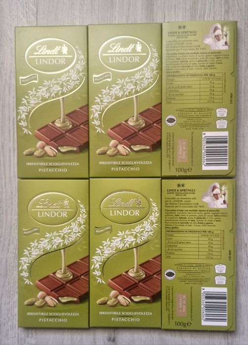 Ciocolata Lindt cu crema fistic