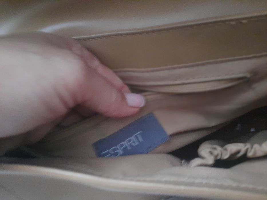 Чанта Esprit естествена кожа