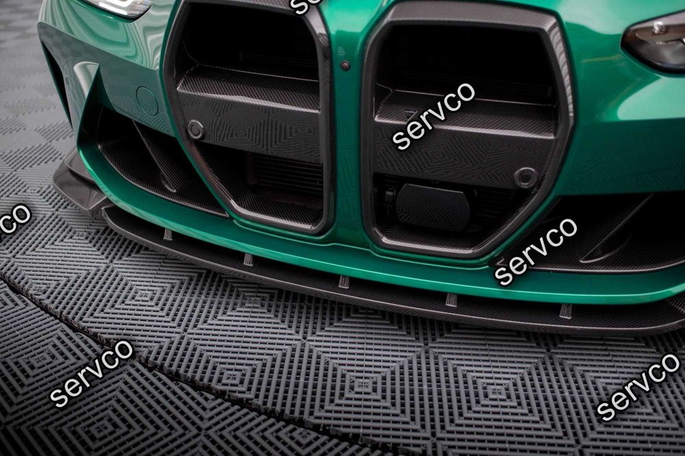 Prelungire bara fata Bmw Seria M4 G82 2021- v5 - Maxton Design Carbon