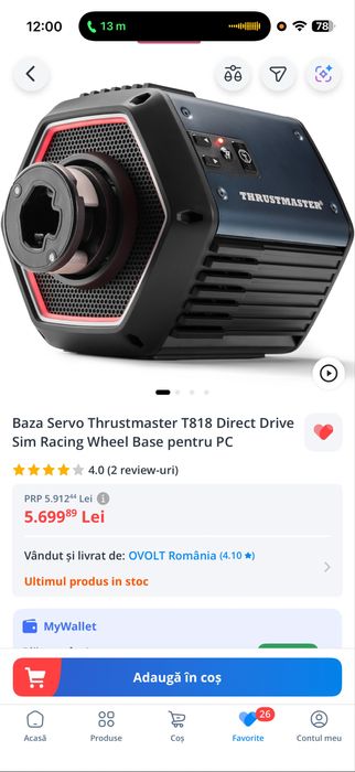 THRUSTMASTER T818 Direct drive, baza, PC