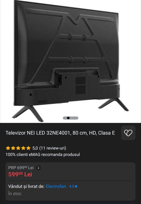 Televizor LED NEI 32NE4001 (32 inch) | NOU