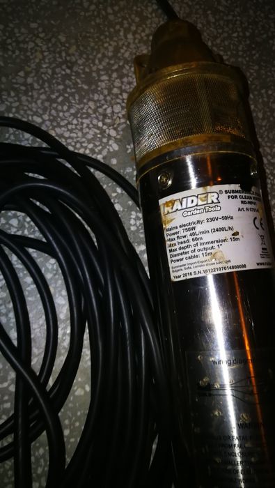 Потопяема дълбочинна помпа RAIDER RD-WP41