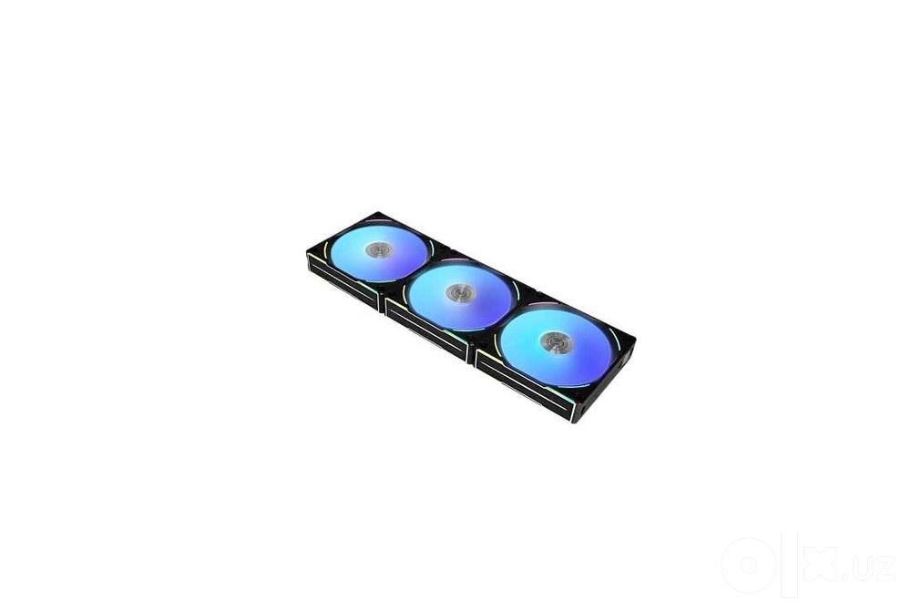- Комплект вентиляторов Lian Li UNI FAN AL120 V2 Black (3-Pack)