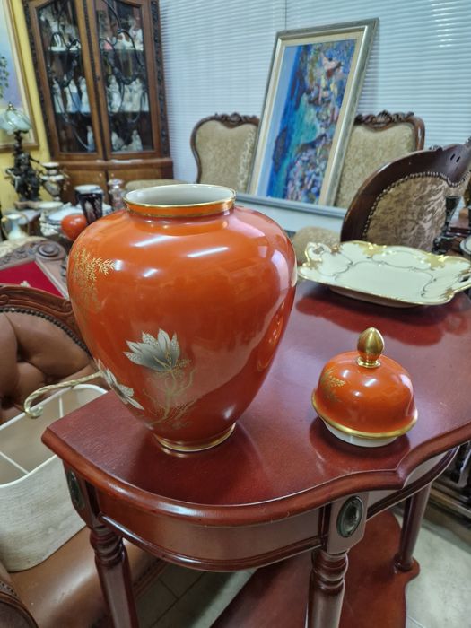 Рядка антикварна колекционерска порцеланова урна купа Rosenthal