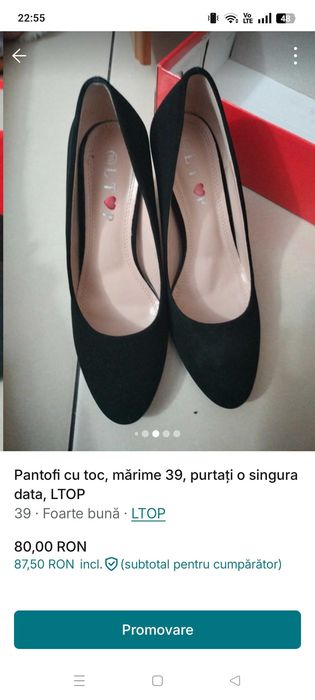 Pantofi dama mărime 39