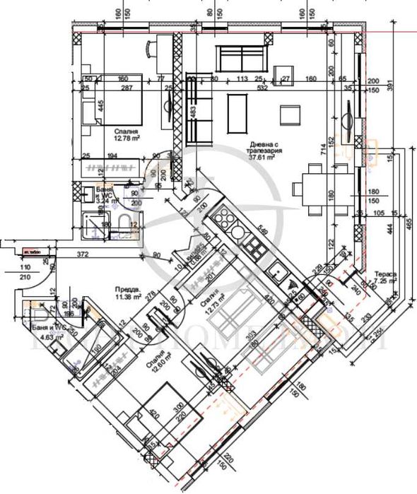 Продава се Четиристаен апартамент в Пловдив, Тракия - 139 кв.м за 1154 €/кв.м - Снимка #12