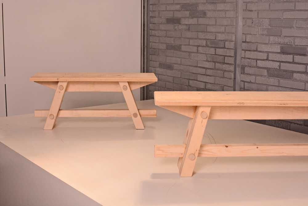 Пейки  и маси  от сухи чамови греди