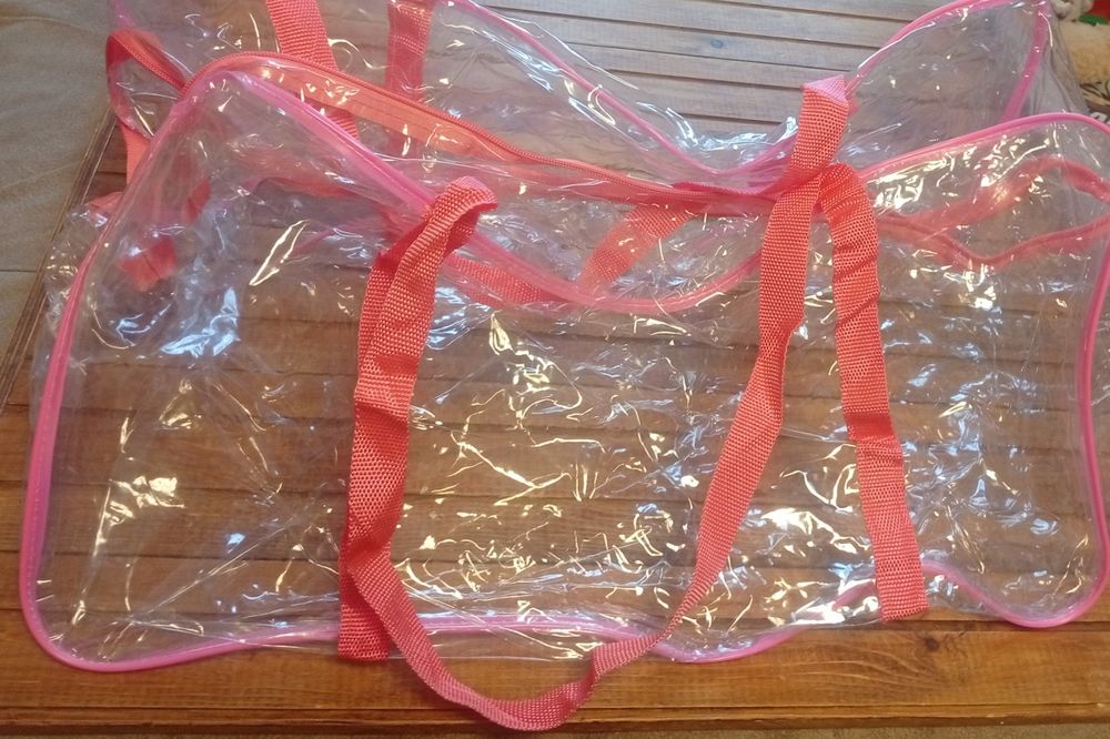 Прозрачные сумки в роддом