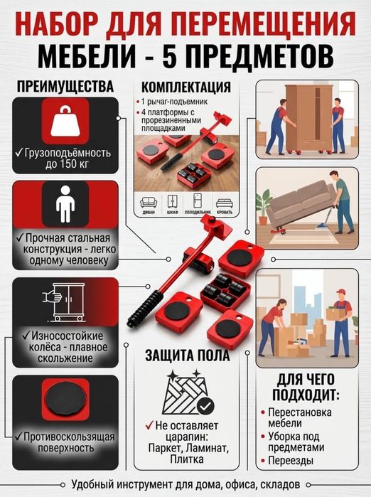 Домкрат для мебели
