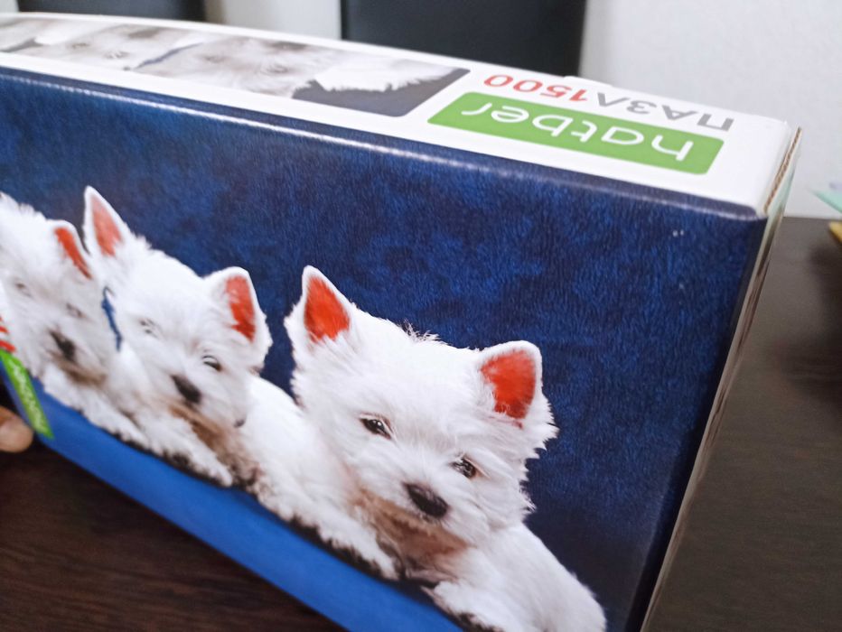 Игрушка пазл с рисунком "щенки" 1500 деталей