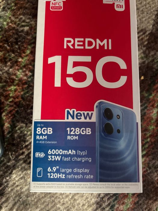 redmi 15c със гаранция 2 години !