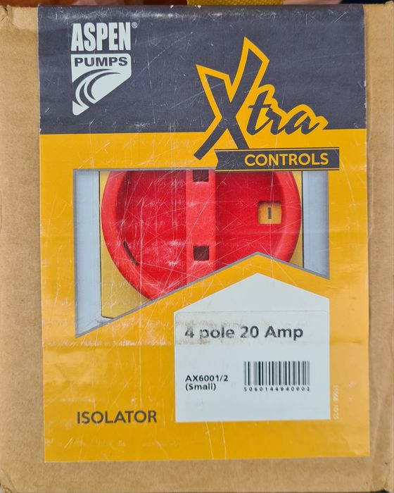 Întrerupător izolator rotativ Aspen Xtra AX6001/2 Nou (20A, 4 Poli)