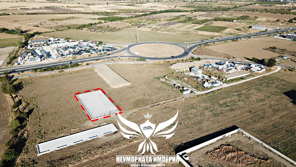 Под наем автокъща, земя, парцел, паркинг, автосалон склад 1545кв гр.Асеновград втора линия по чакълест път