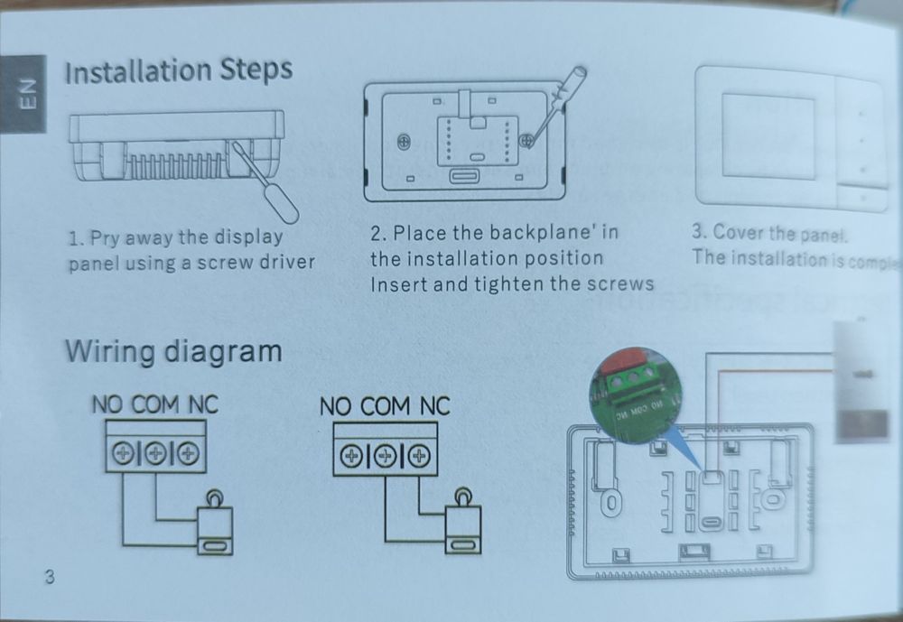 Termostat WiFi centrală pe gaz BEOK BOT-W506, NOU sigilat