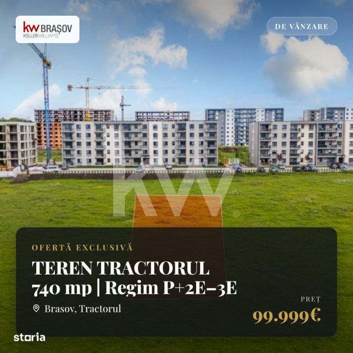 TEREN TRACTORUL 740 mp | Regim P+2E–3E |  Brasov