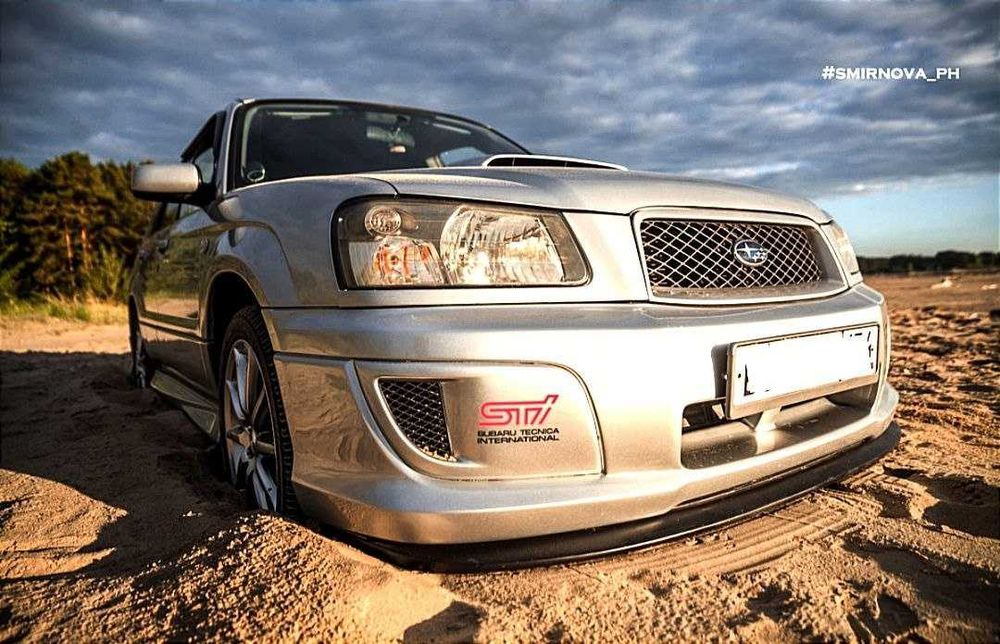 Бампер передний STI Subaru Forester SG Дорестайлинг