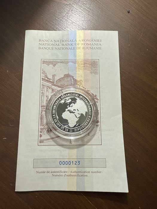 MONEDA BNR  50 de ani organizatiei internationale a francofoniei 10lei