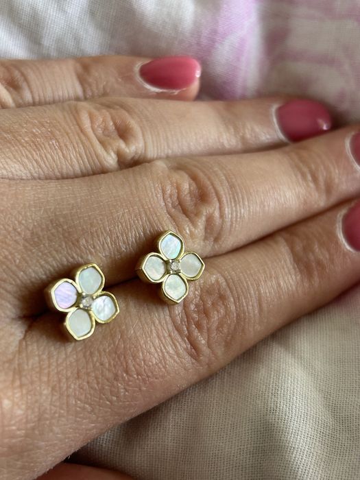 Серебряные серьги с Перламутром