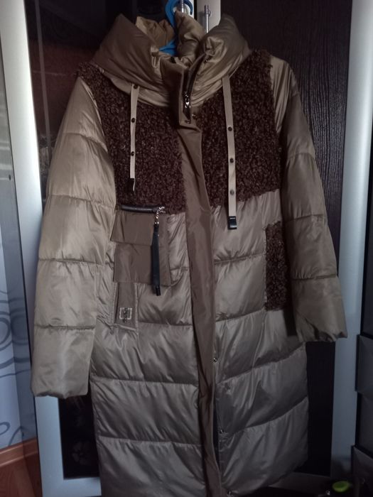 Зимний пуховик каракуля на девушку