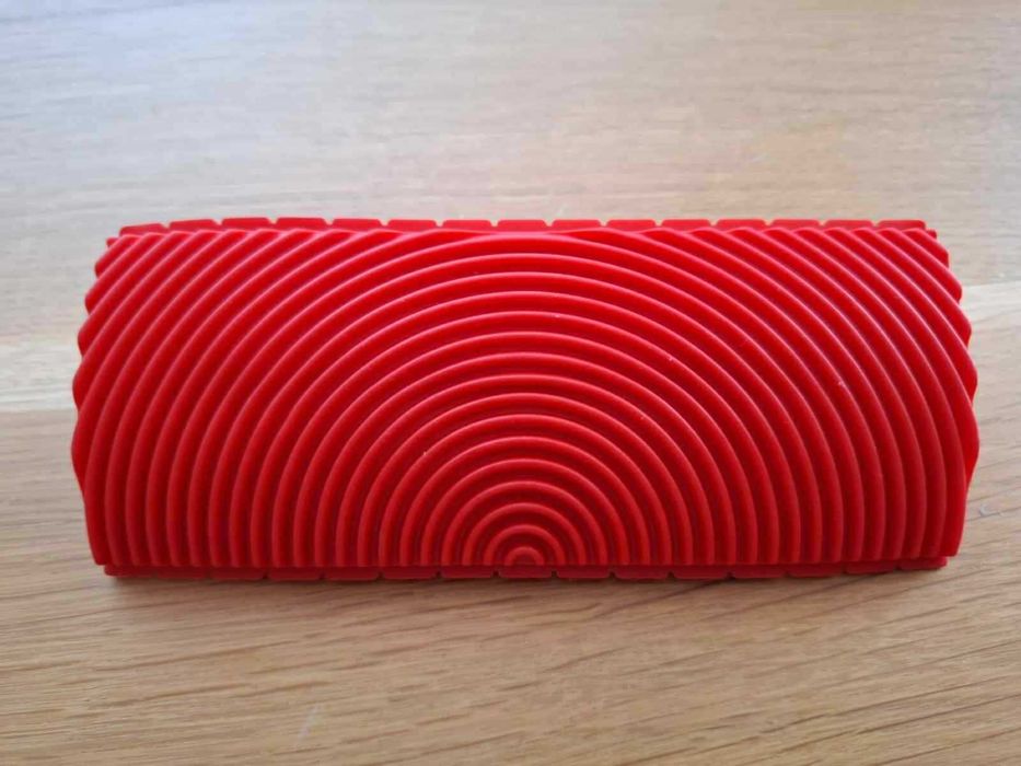 Гребен/фладер за дървесен ефект с тебеширена и друга боя