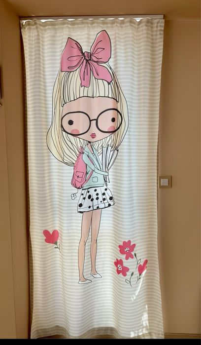 Завеси /пердета за детска стая за момиче - 3 броя