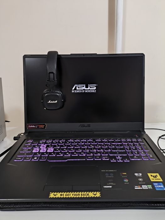Asus TUF gaming F17 RTX3050 + marshall наушники
