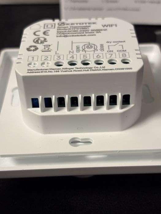Termostat Smart WiFi KETOTEK pentru Centrala/Incalzire