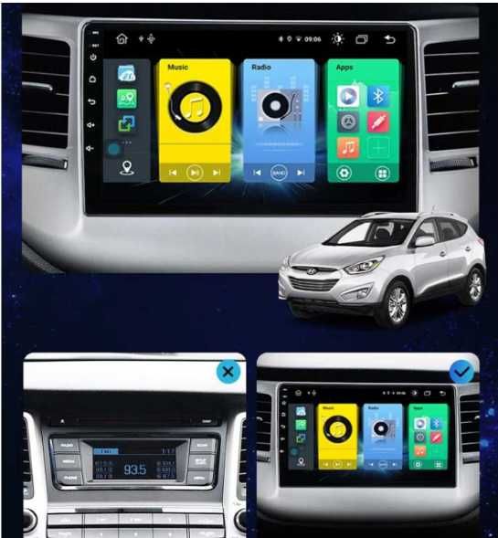 9-инчова мултимедия за HYUNDAI Tucson (2015–2018) + подарък камера