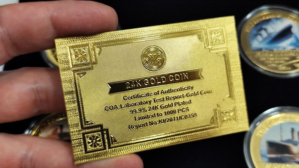 Колекция Монети /  TITANIC  24К Gold