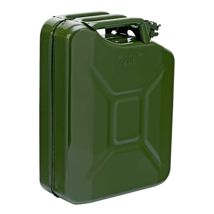 Канистра для ГСМ, металлическая, 20 литров Stels ( С Сертификатом )