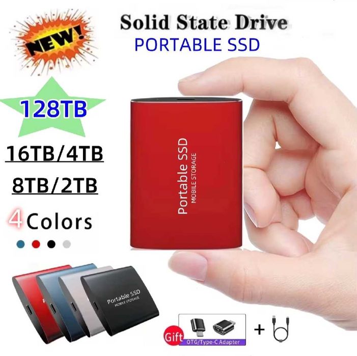 Xiaomi SSD Оригинален твърд диск  128TB твърд диск
