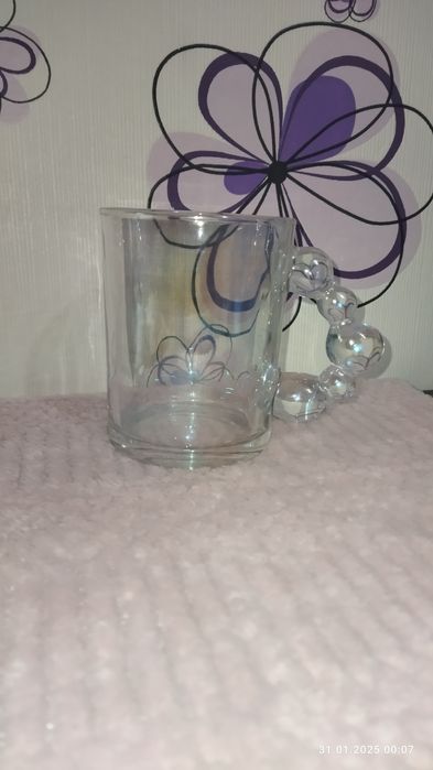 Кружка стеклянная