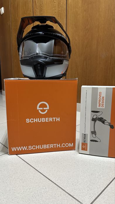 Мото каска Shuberth E1 + разговорно SENA.Размер М