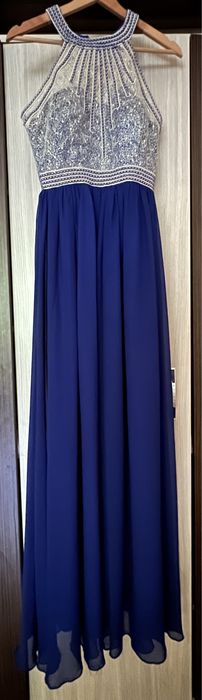 Rochie lunga, albastra, marimea 36