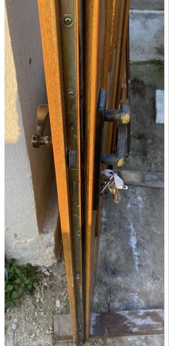 Usa intrare casa lemn masiv termopan H 216 x L 114 Germania