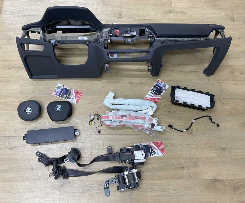 BMW G20 - plansa de bord cusatura - kit airbag volan pasager genunchi