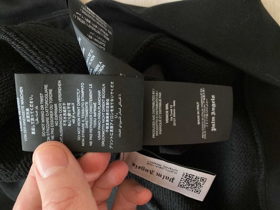 Оригинален Palm Angels Tropical Logo Hoody суитчър суичър XL Over Size